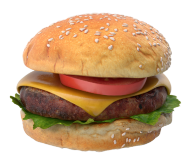 Burger at Chicago Burger Xpress